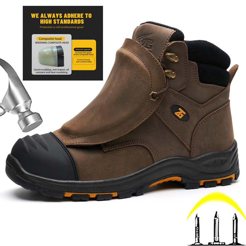 Leather Work Fabric - Męskie buty robocze ze skóry naturalnej,