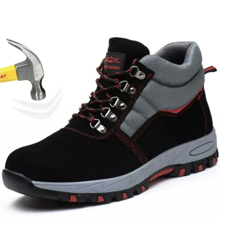 Leather Work Fabric - Wysokiej jakości męskie buty ochronne Buty