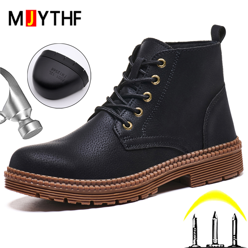 Leather Work Fabric - Wodoodporne buty robocze męskie, obuwie ochronne,