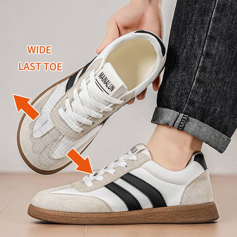 Męskie sneakersy o szerokiej c – Leather Work Fabric recenzja i cena