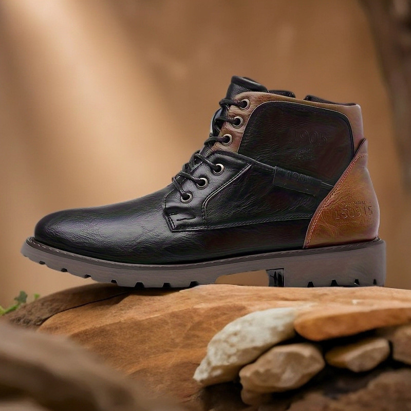 Skórzane męskie botki za kostk – Leather Work Fabric recenzja i cena