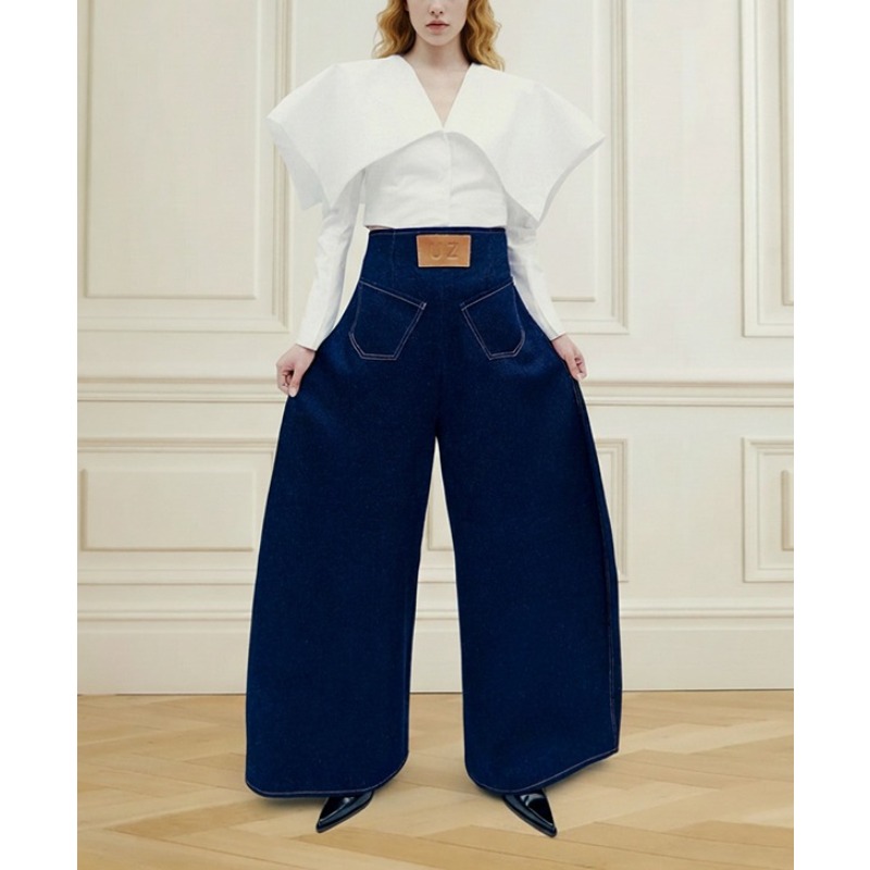 Tinaa Vintage Niebieskie Damsk – Leather Work Jeans recenzja i cena