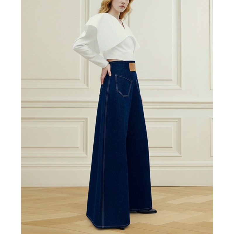Tinaa Vintage Niebieskie Damsk – Leather Work Jeans recenzja i cena
