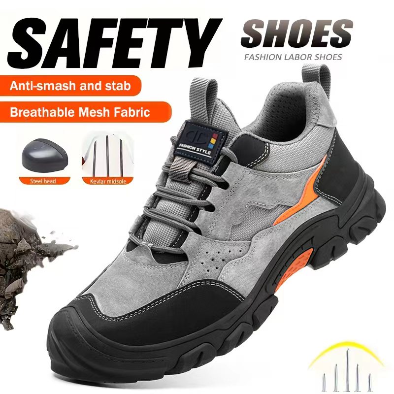 Buty robocze męskie z metalowy – Leather Work Fabric recenzja i cena