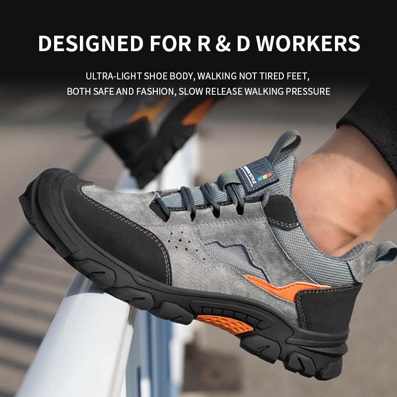 Buty robocze męskie z metalowy – Leather Work Fabric recenzja i cena