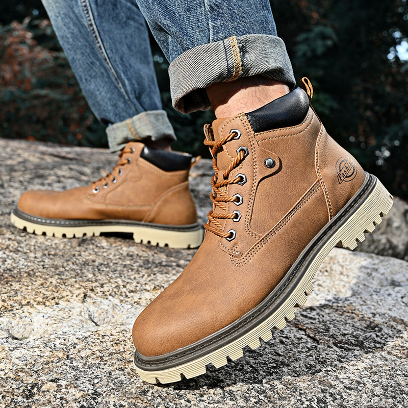 Skórzane męskie buty w stylu b – Leather Work Fabric recenzja i cena