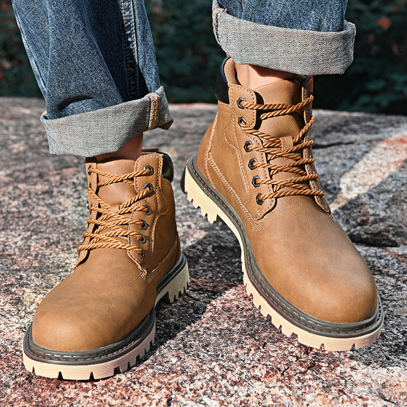 Skórzane męskie buty w stylu b – Leather Work Fabric recenzja i cena